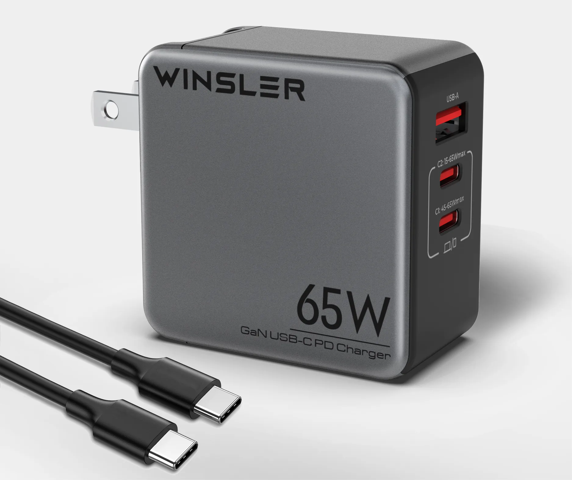 GaN 65W 2C1A