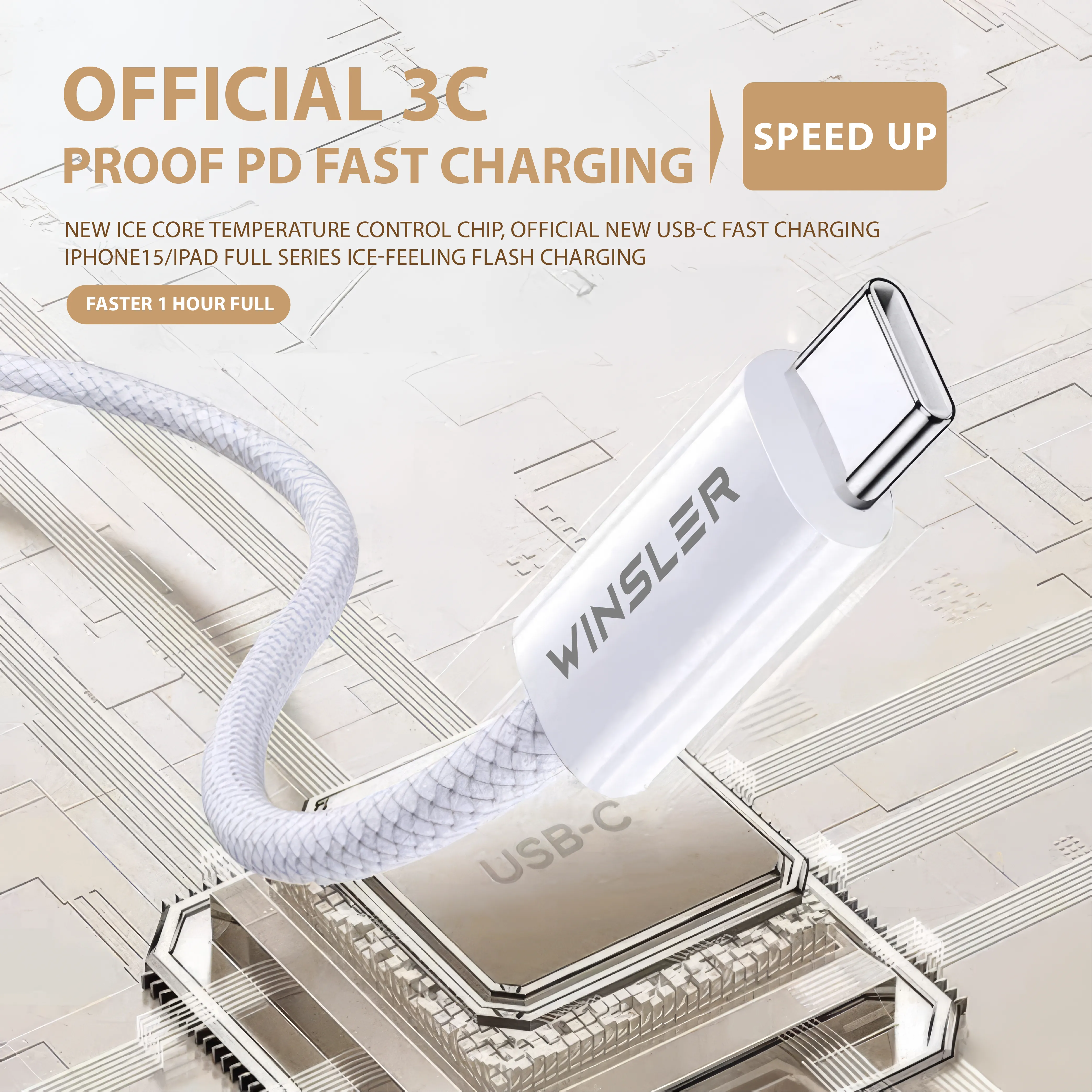 Cable PD 60W Dual Type-C