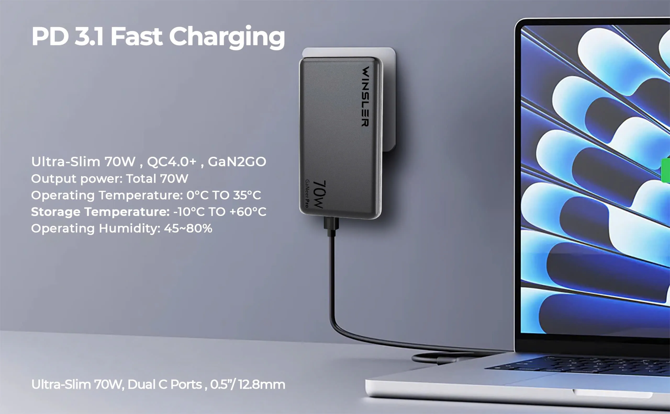 GaN 70W Ultra Slim