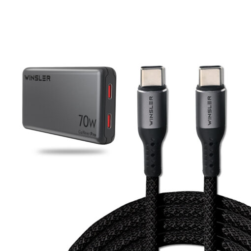 combo GaN70W + cable 100W