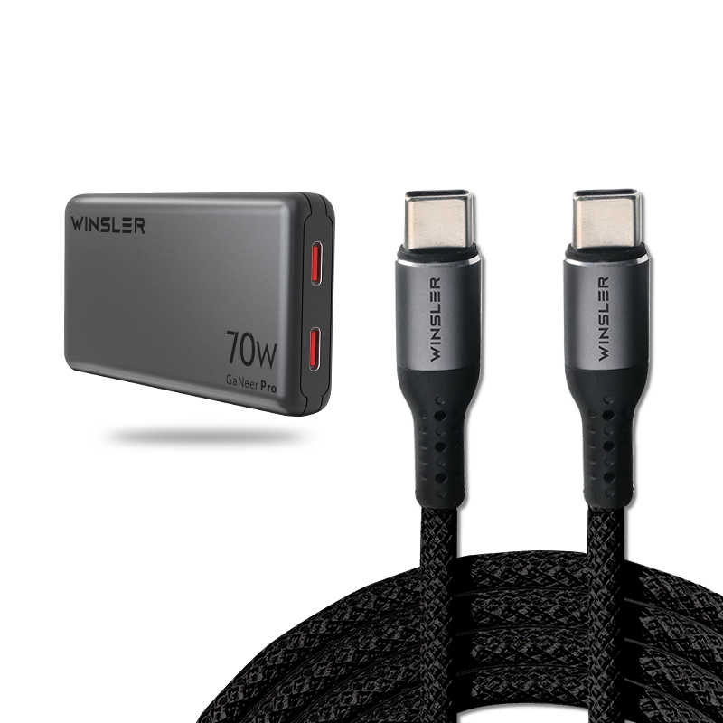 combo GaN70W + cable 100W
